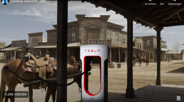 Her kan du se Tesla-Musk som skuespiller. Morsomt er det ikke Elon Musk, the electric horse guy